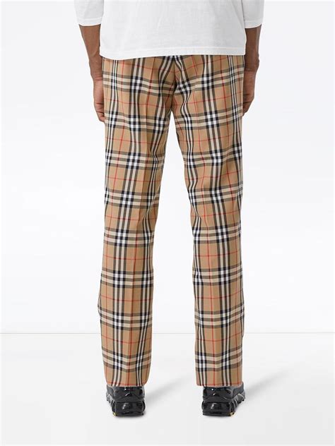 burberry style check trousers|Burberry trousers for men.